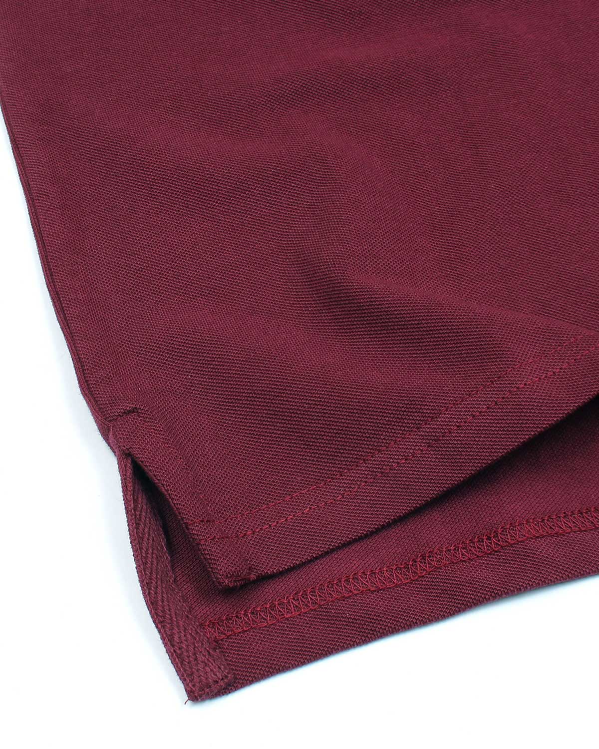 Premium Mesh L/C Men Polo Shirt - Maroon