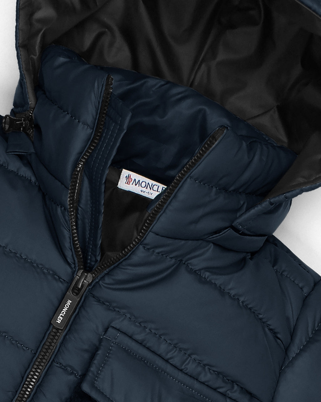 Kids Mon. Puffer Hooded Jacket - Navy Blue