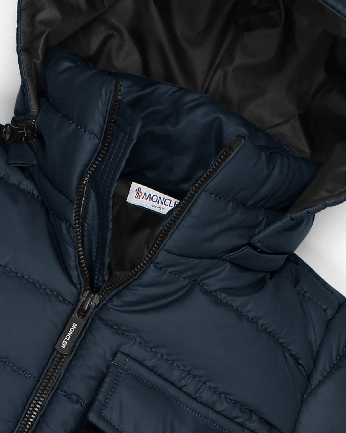 Kids Mon. Puffer Hooded Jacket - Navy Blue