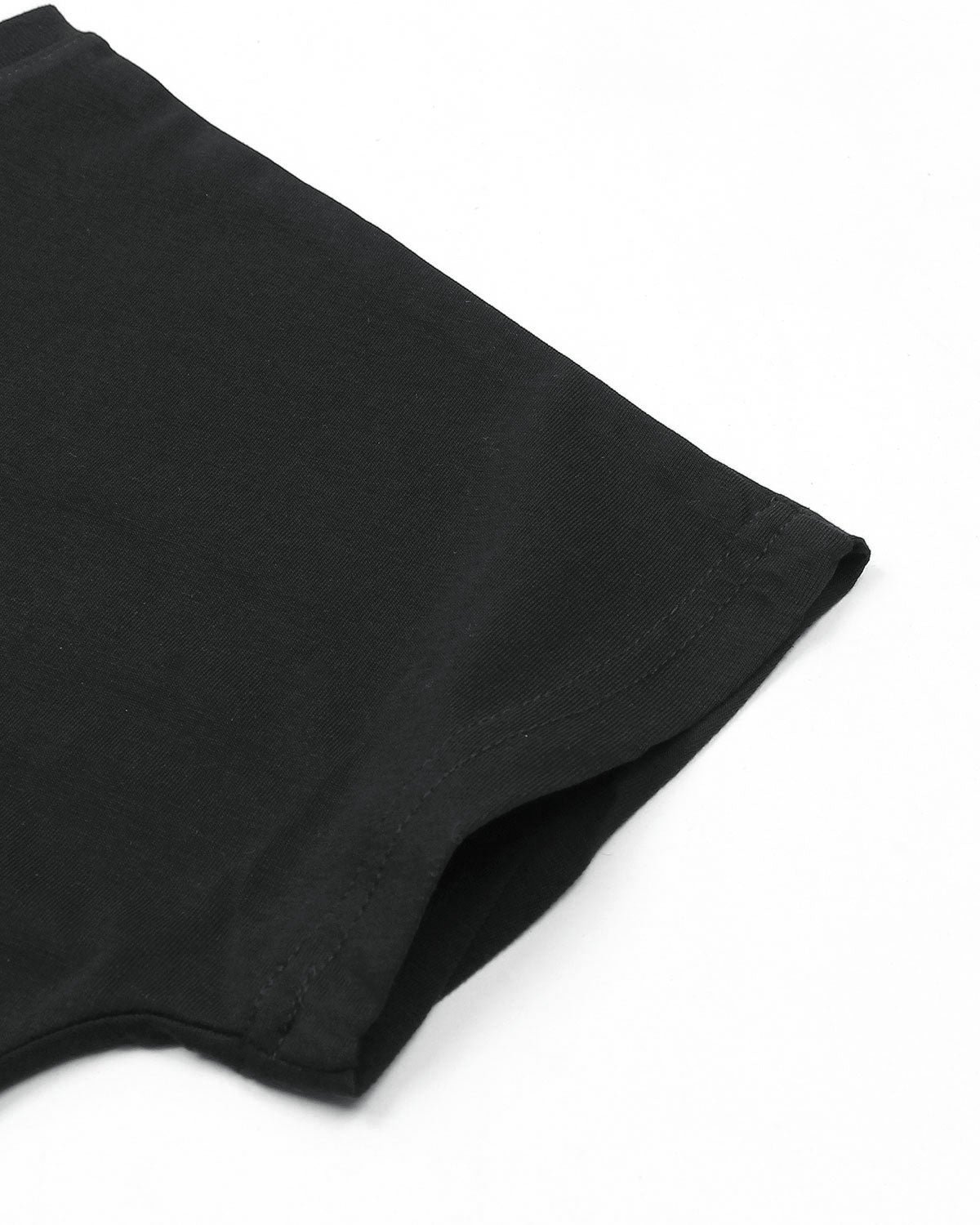 Baby Girls Cropped Tom. T Shirt - Black