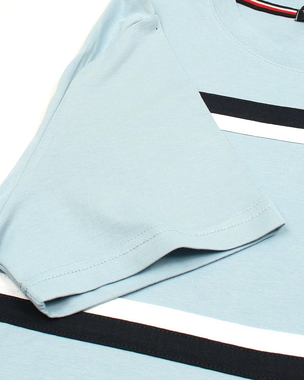 Exclusive Tommy Panel Men Tee - Sky Blue
