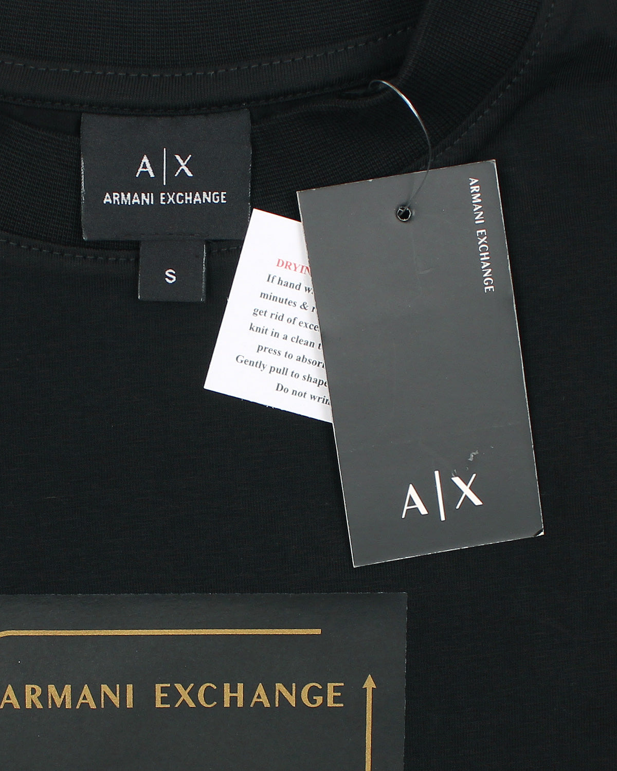 A-X Men's Oversized Logo Patch T-Shirt – Black