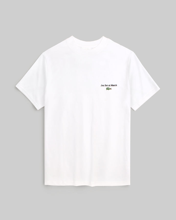 Men's Lac. Jeu Set Oversze T Shirt - White