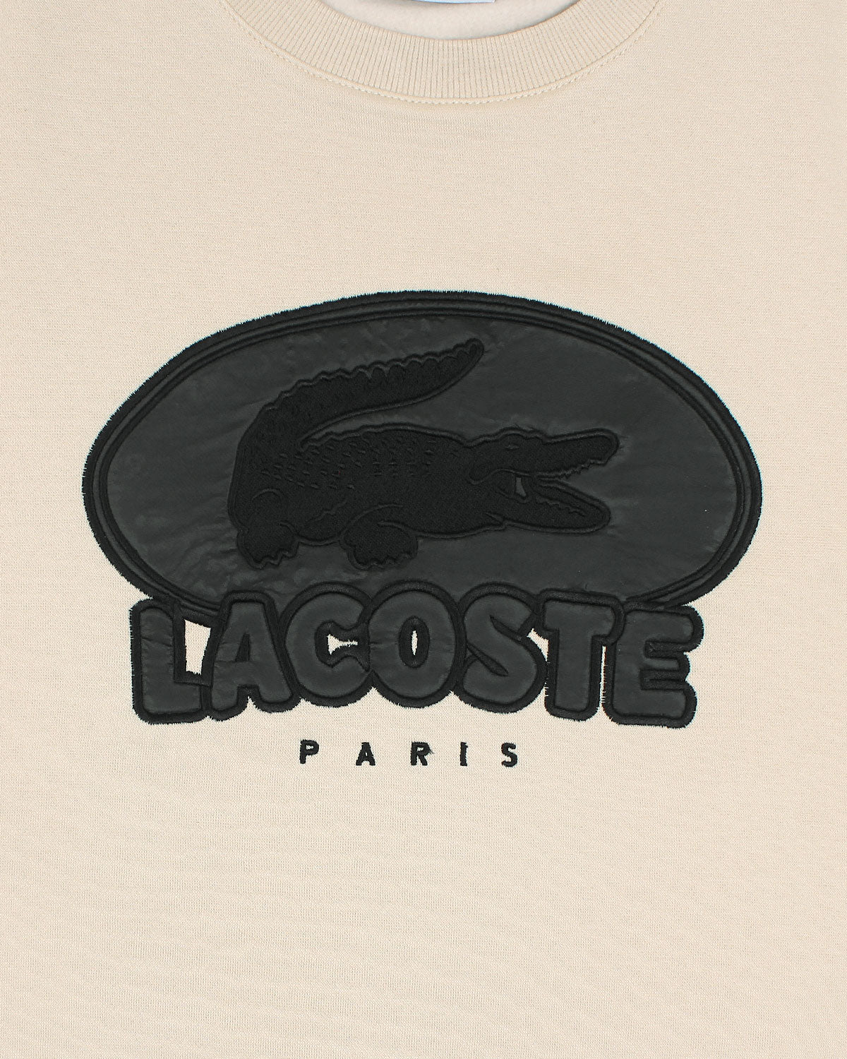 Premium Loc. Leather Men Sweat - Off White