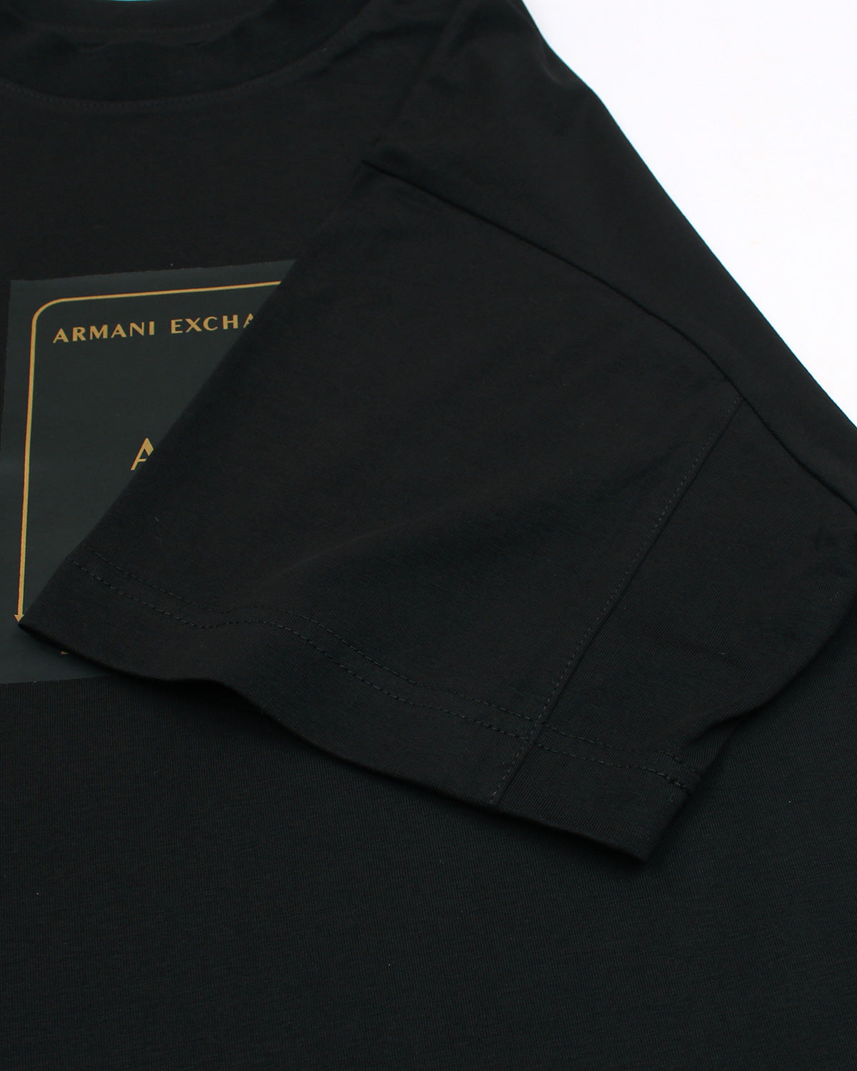 A-X Men's Oversized Logo Patch T-Shirt – Black