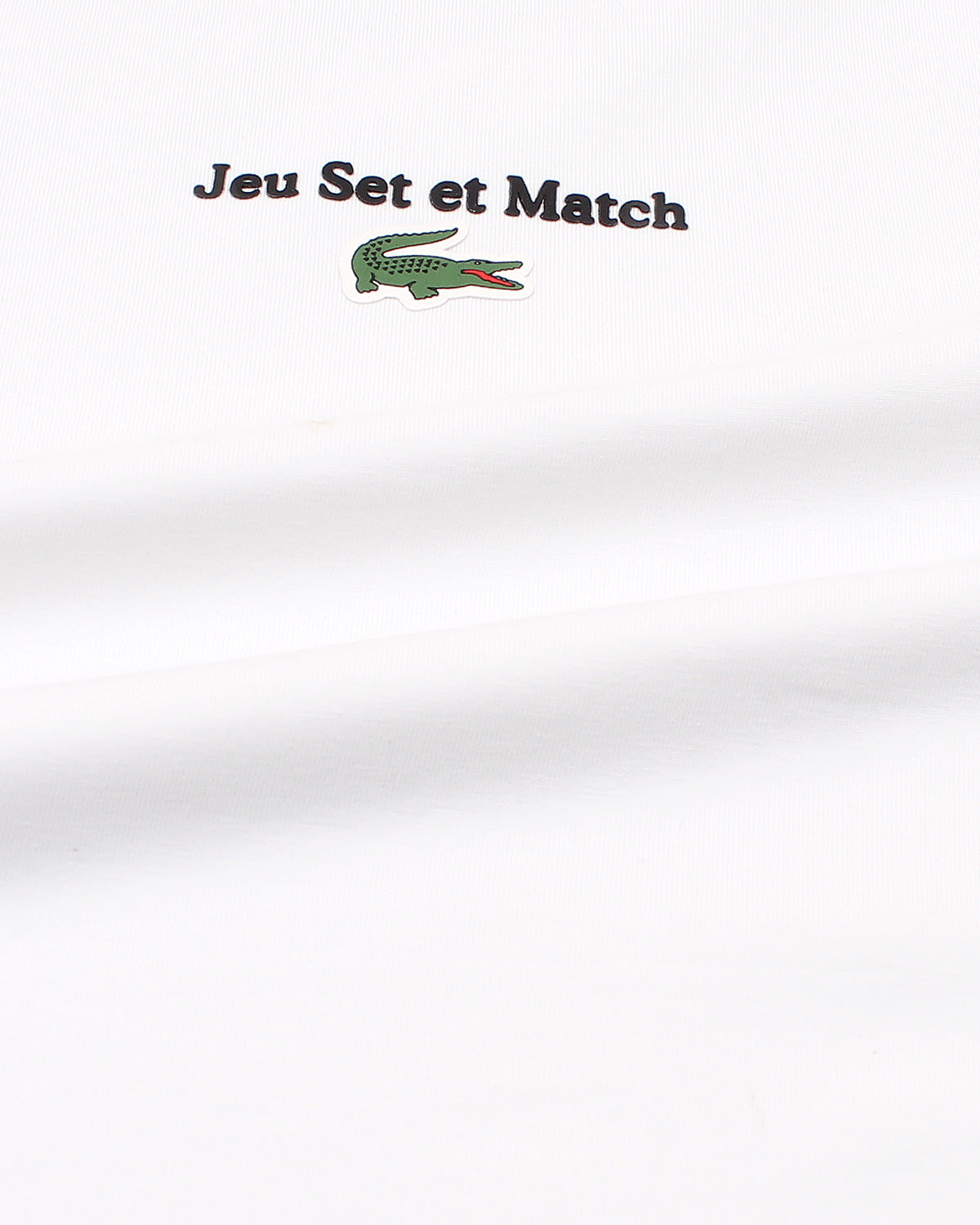 Men's Lac. Jeu Set Oversze T Shirt - White