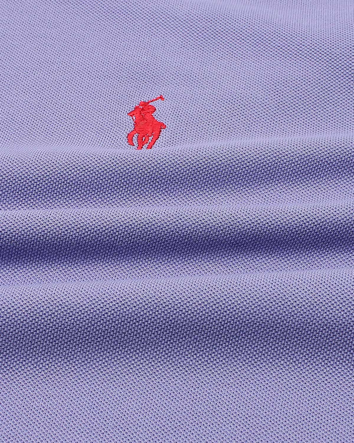 Iconic Mesh Men Polo Shirt - Lilac
