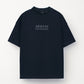 A-X Men's Oversized Logo Embroidered T-Shirt –  Navy Blue