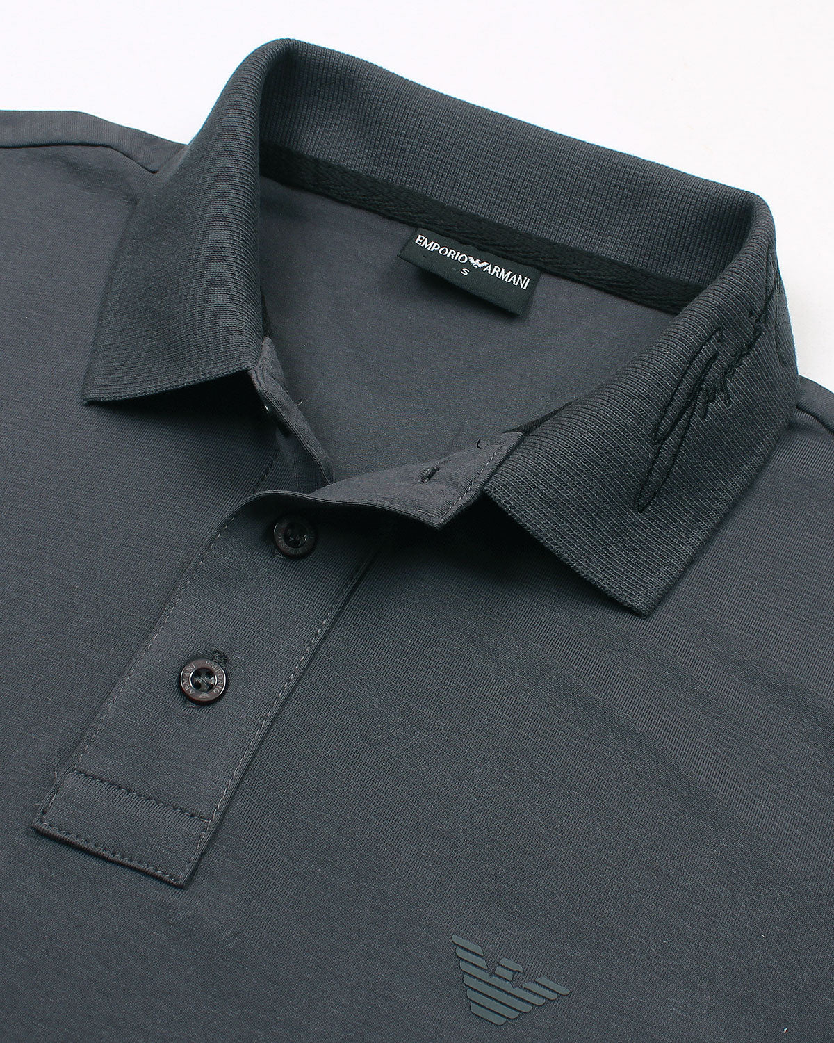 Men's EA. Collar Polo Shirt - Grey
