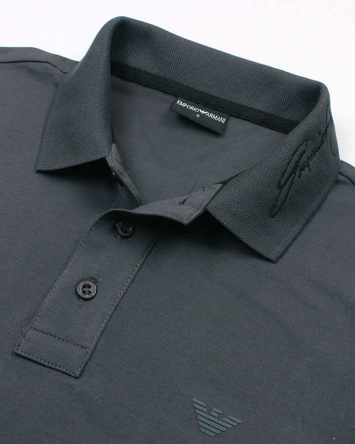 Men's EA. Collar Polo Shirt - Grey