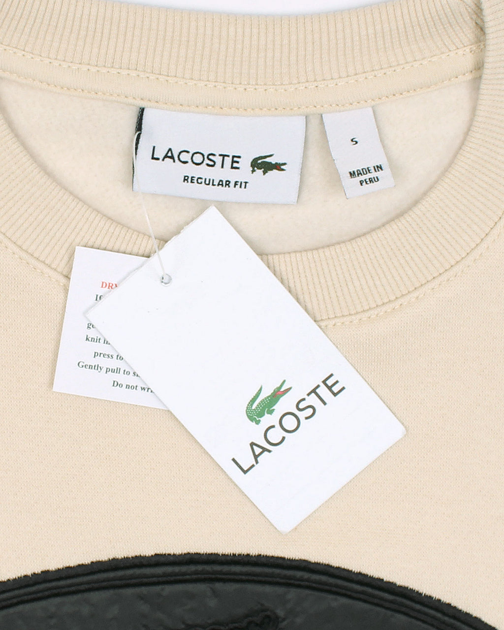 Premium Loc. Leather Men Sweat - Off White