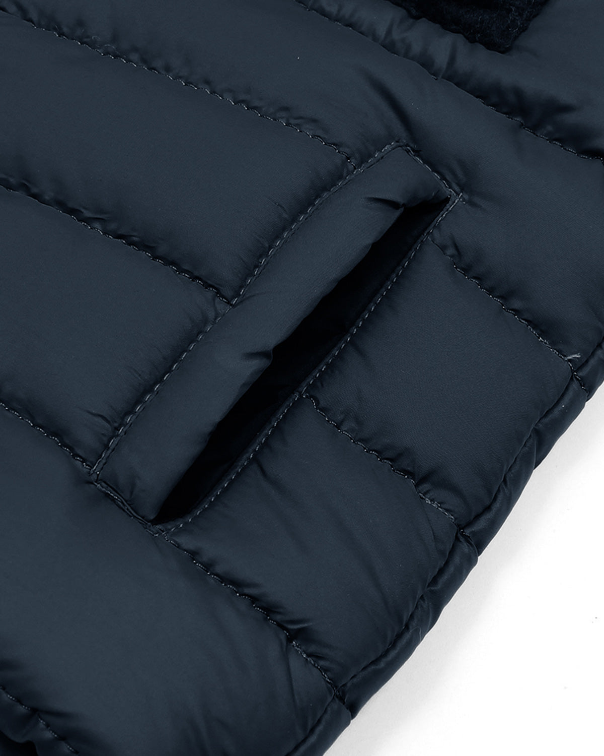 Kids Mon. Puffer Hooded Jacket - Navy Blue