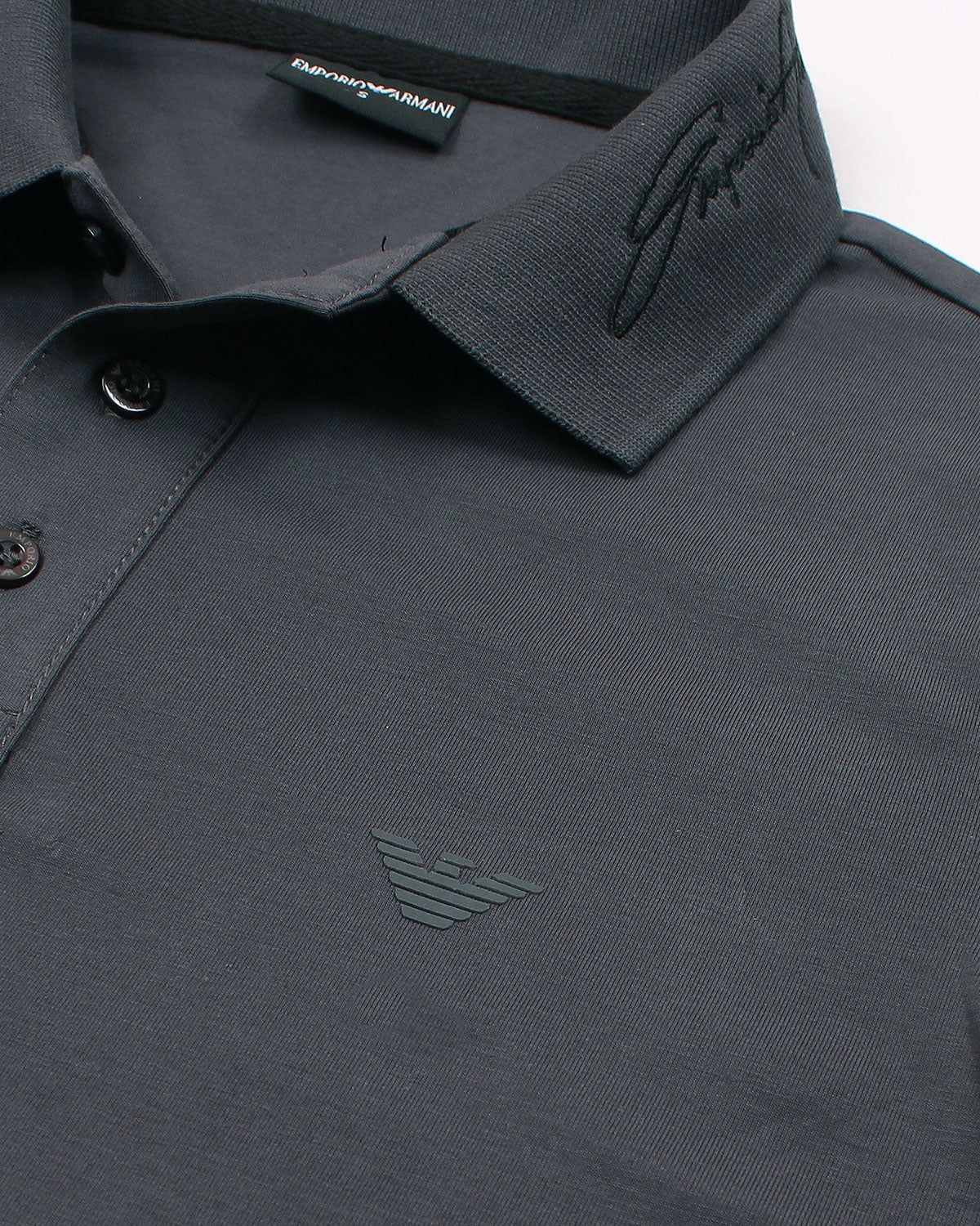 Men's EA. Collar Polo Shirt - Grey