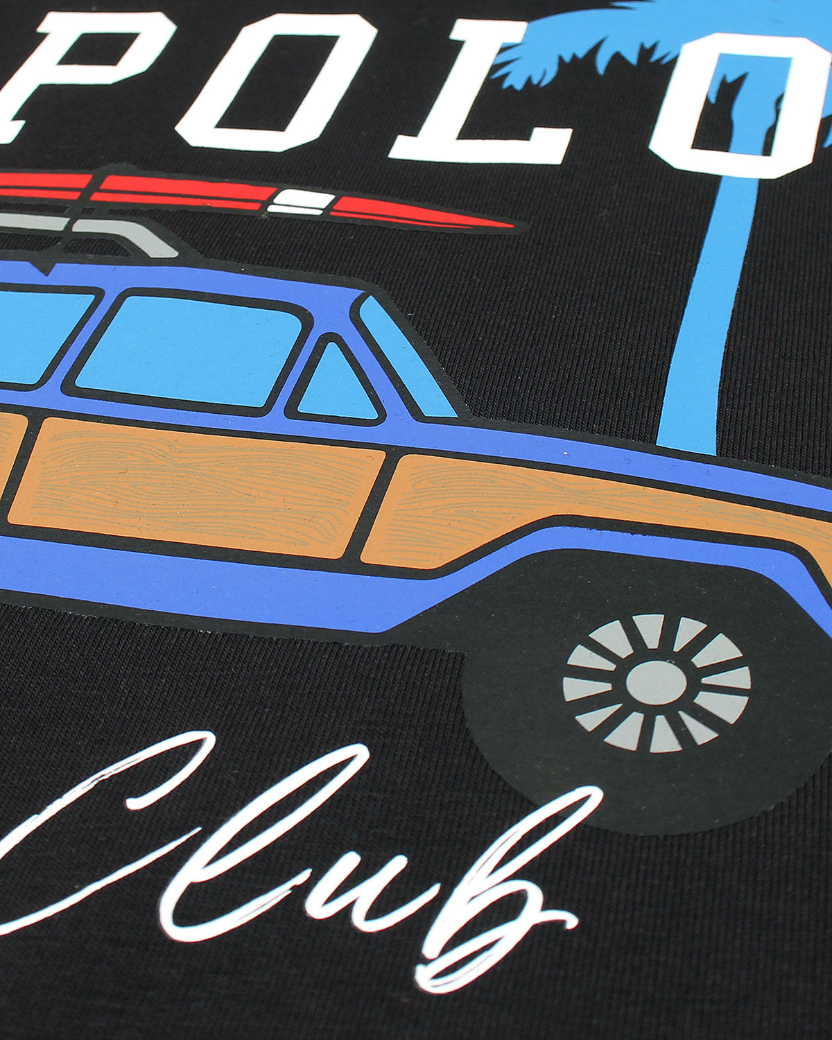 Exclusive Kids Polo Car Tee - Black