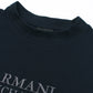A-X Men's Oversized Logo Embroidered T-Shirt –  Navy Blue