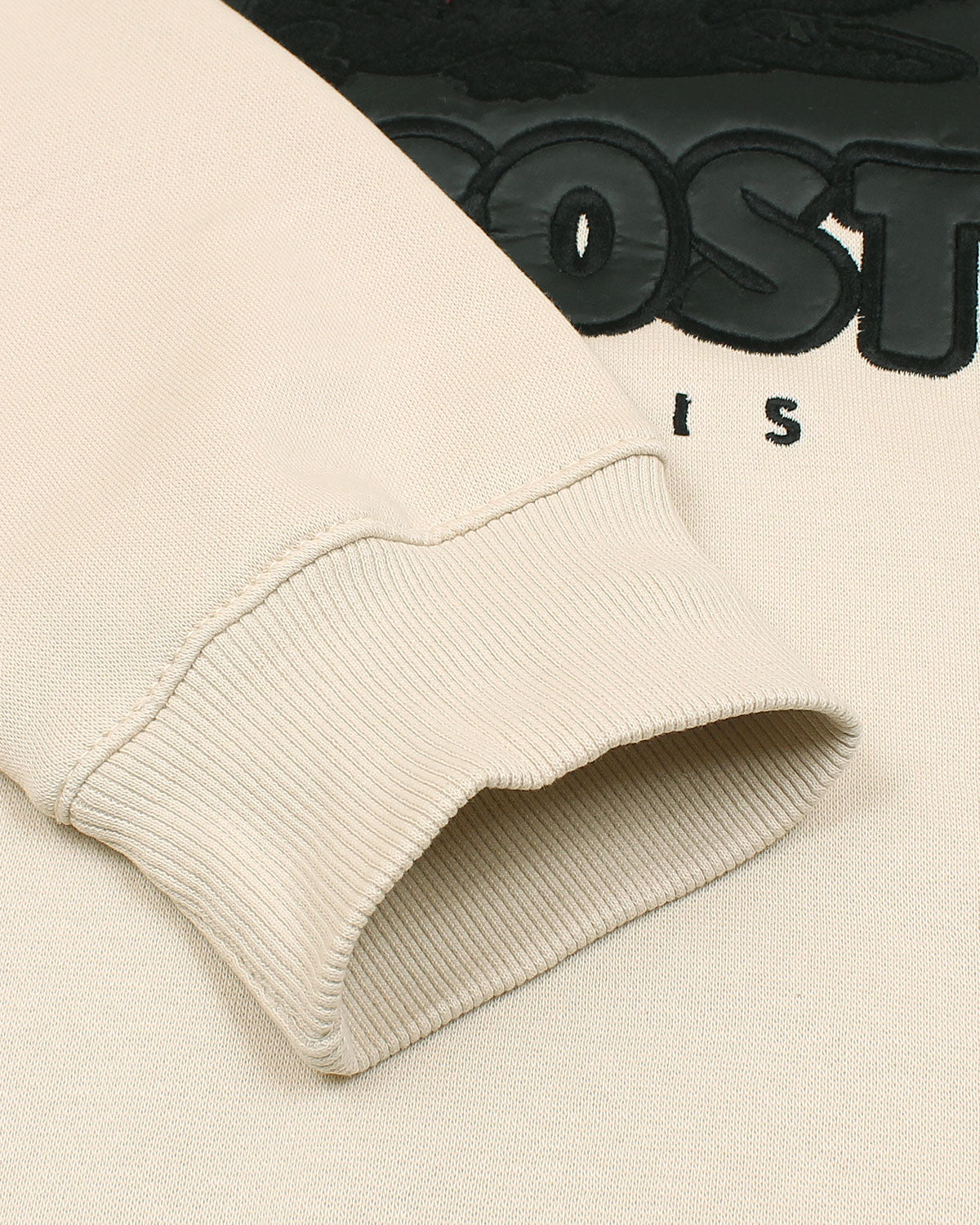 Premium Loc. Leather Men Sweat - Off White