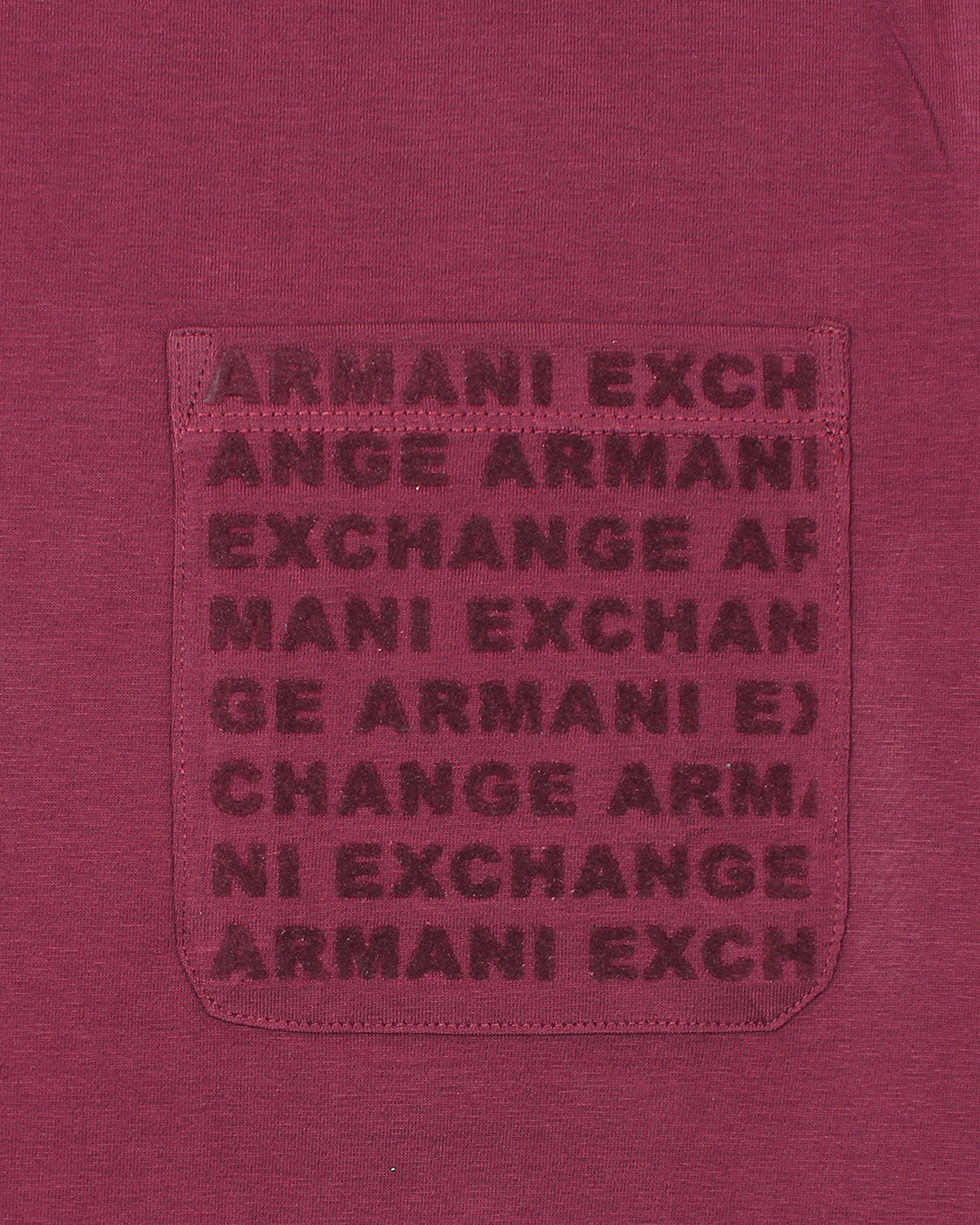 Men's Pocket A-X T Shirt - Maroon