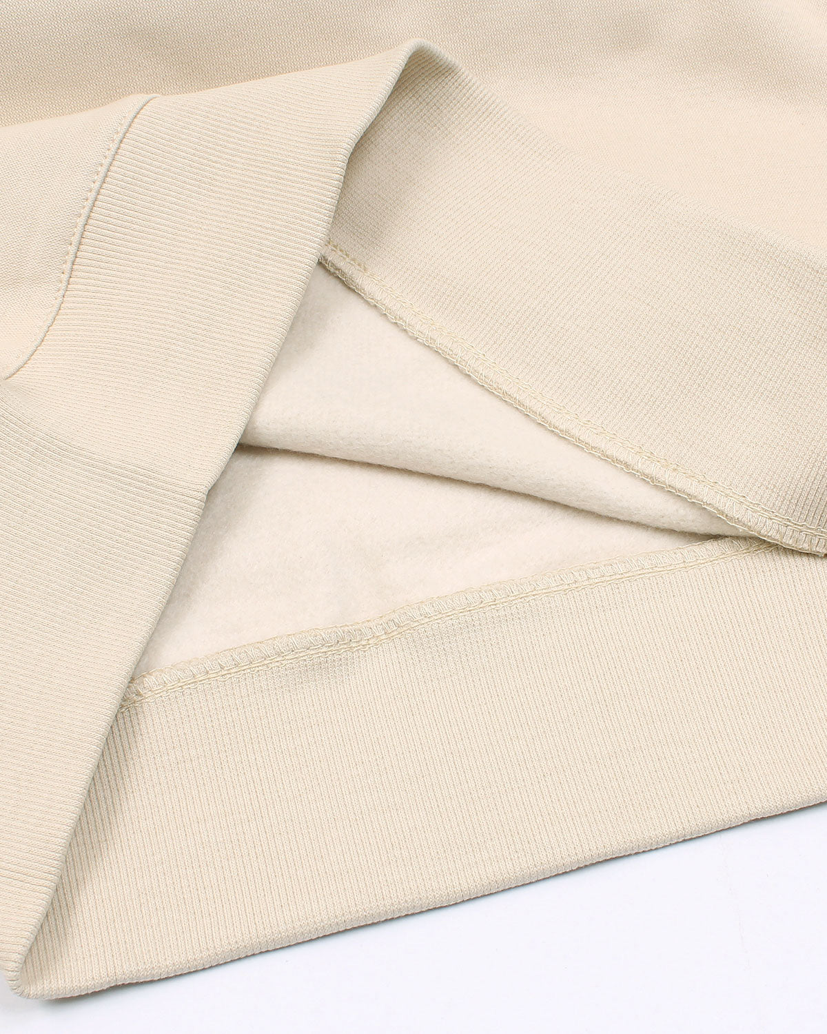 Premium Loc. Leather Men Sweat - Off White