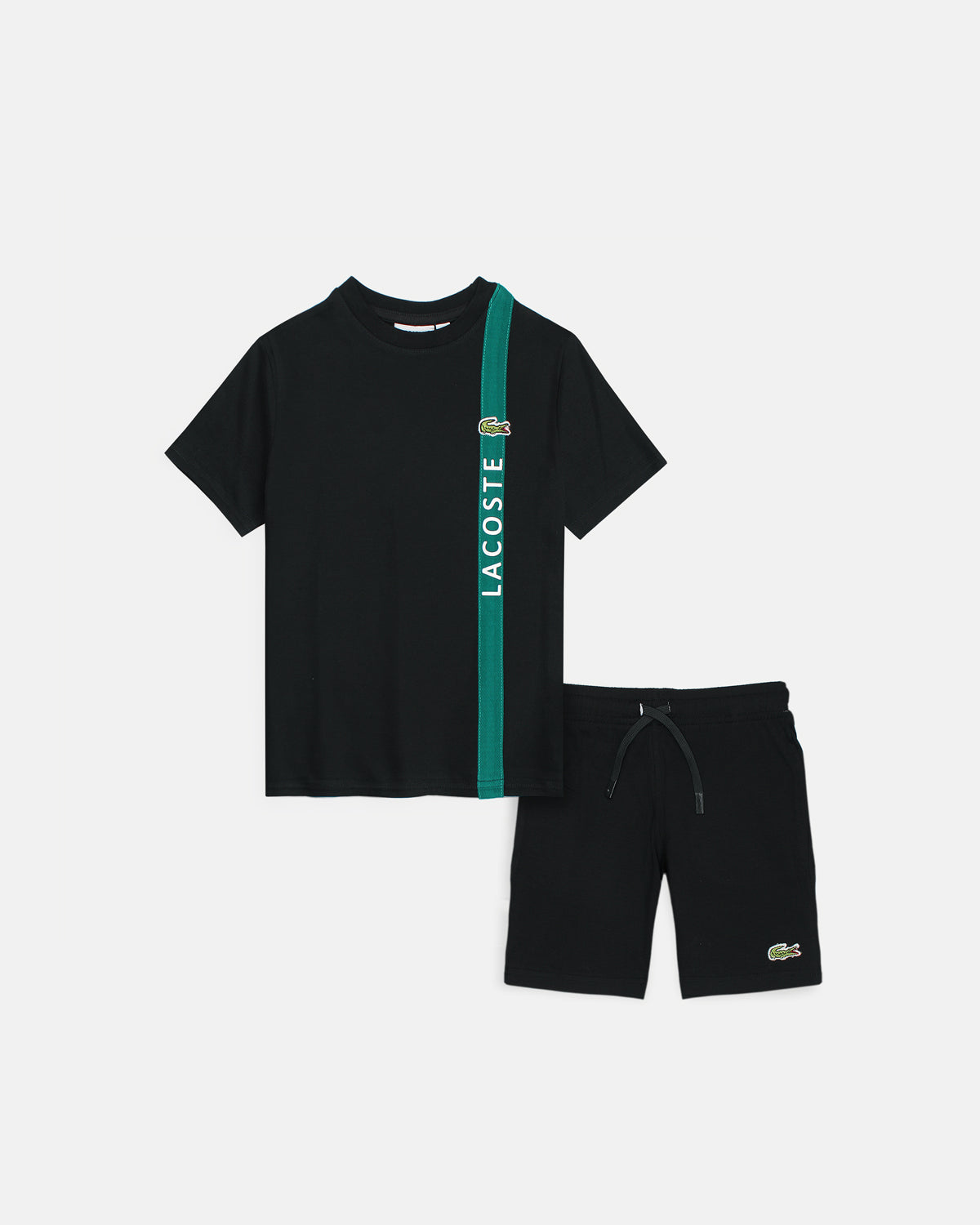 Premium Loc. Stripe Kids Tracksuit - Black