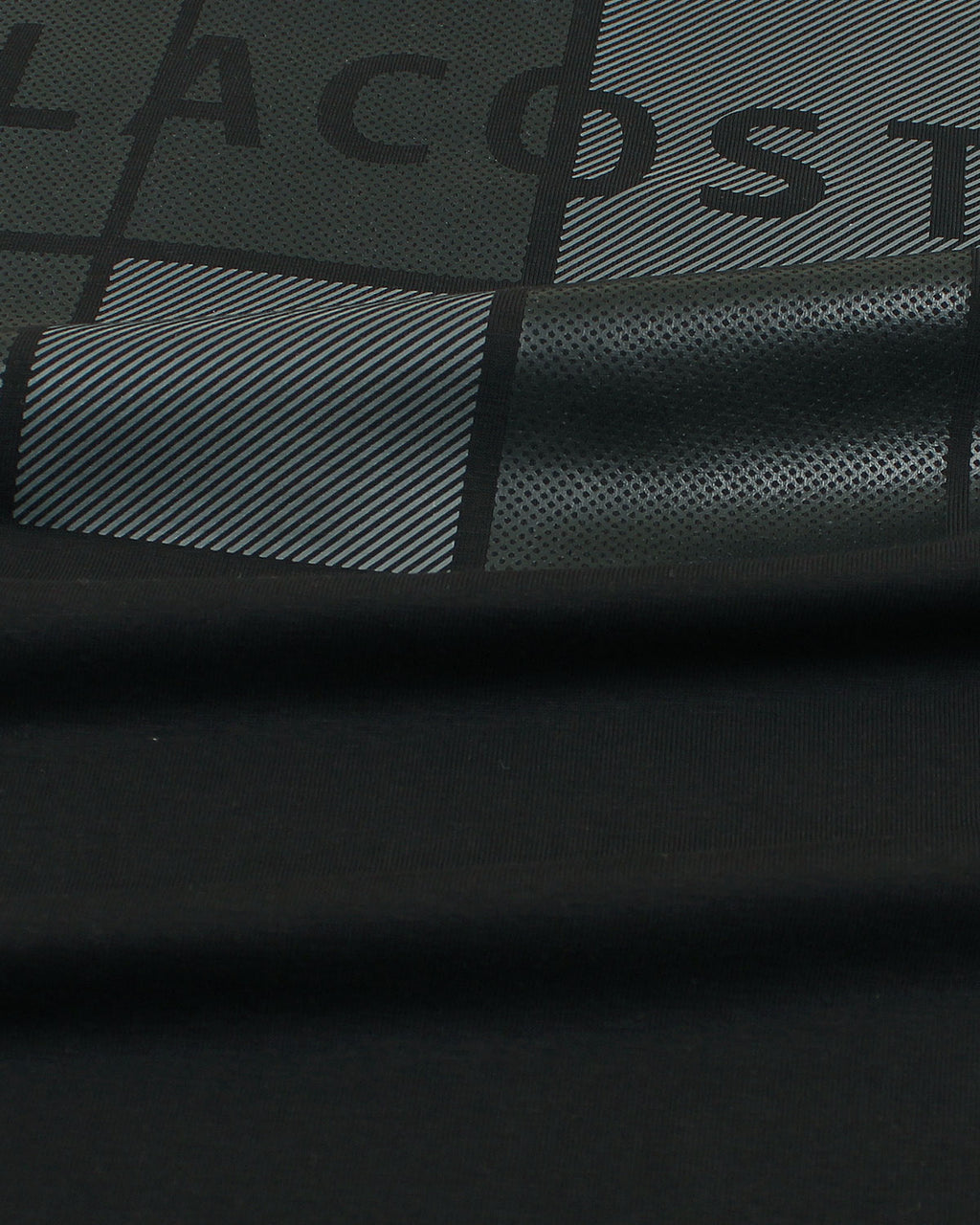 Men's Lac Graphic Grid T Shirt - Black