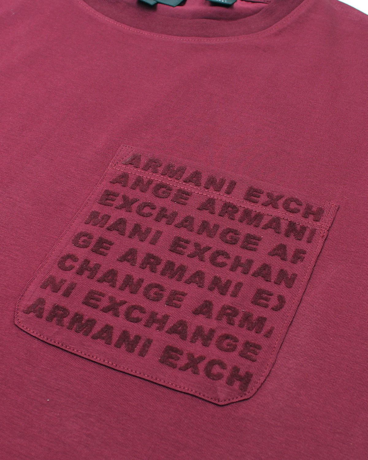 Men's Pocket A-X T Shirt - Maroon