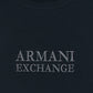 A-X Men's Oversized Logo Embroidered T-Shirt –  Navy Blue