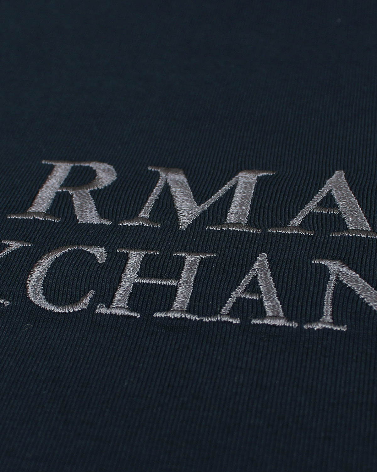 A-X Men's Oversized Logo Embroidered T-Shirt –  Navy Blue