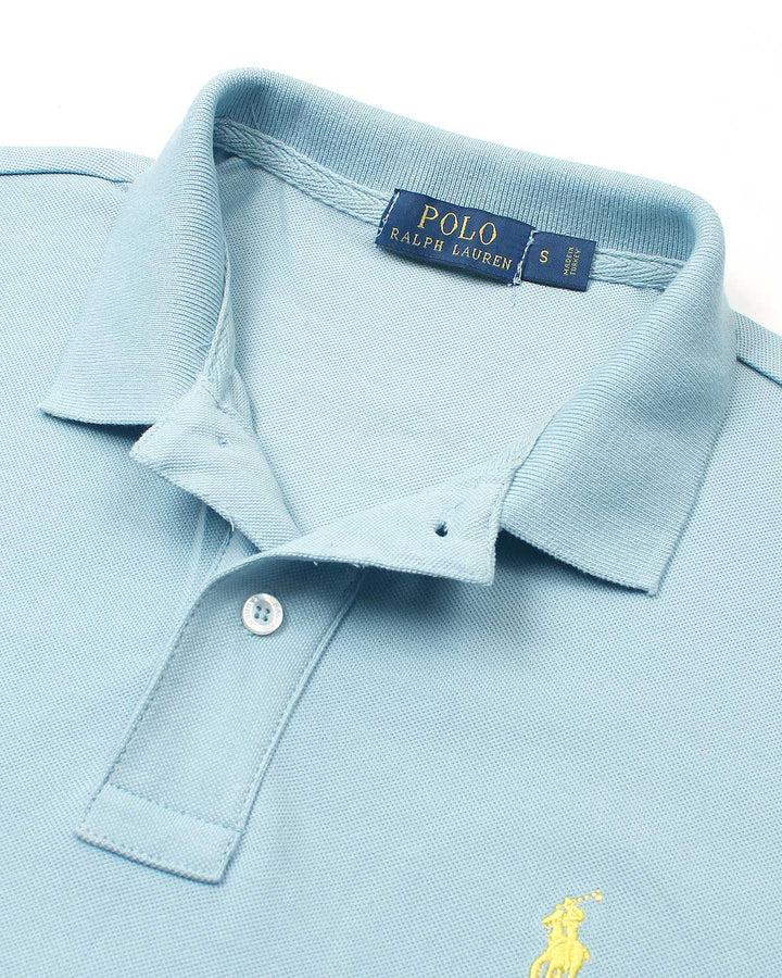 Iconic Mesh Men Polo Shirt - Sky Blue