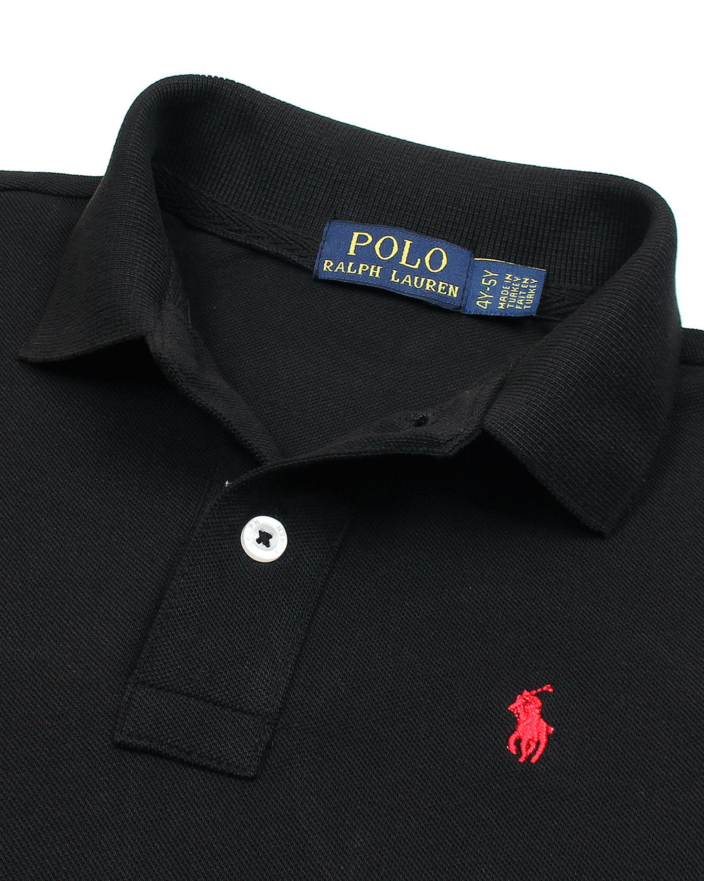 Iconic Kids R/L Basic Polo - Black