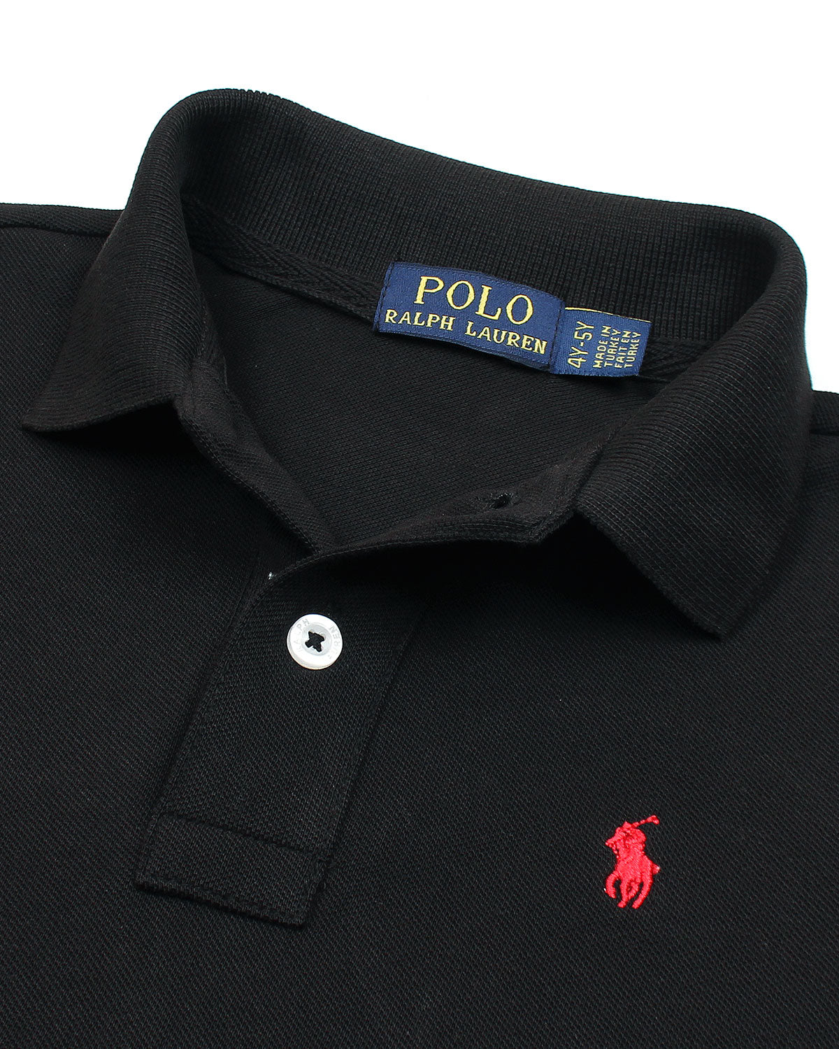 Iconic Kids R/L Basic Polo - Black