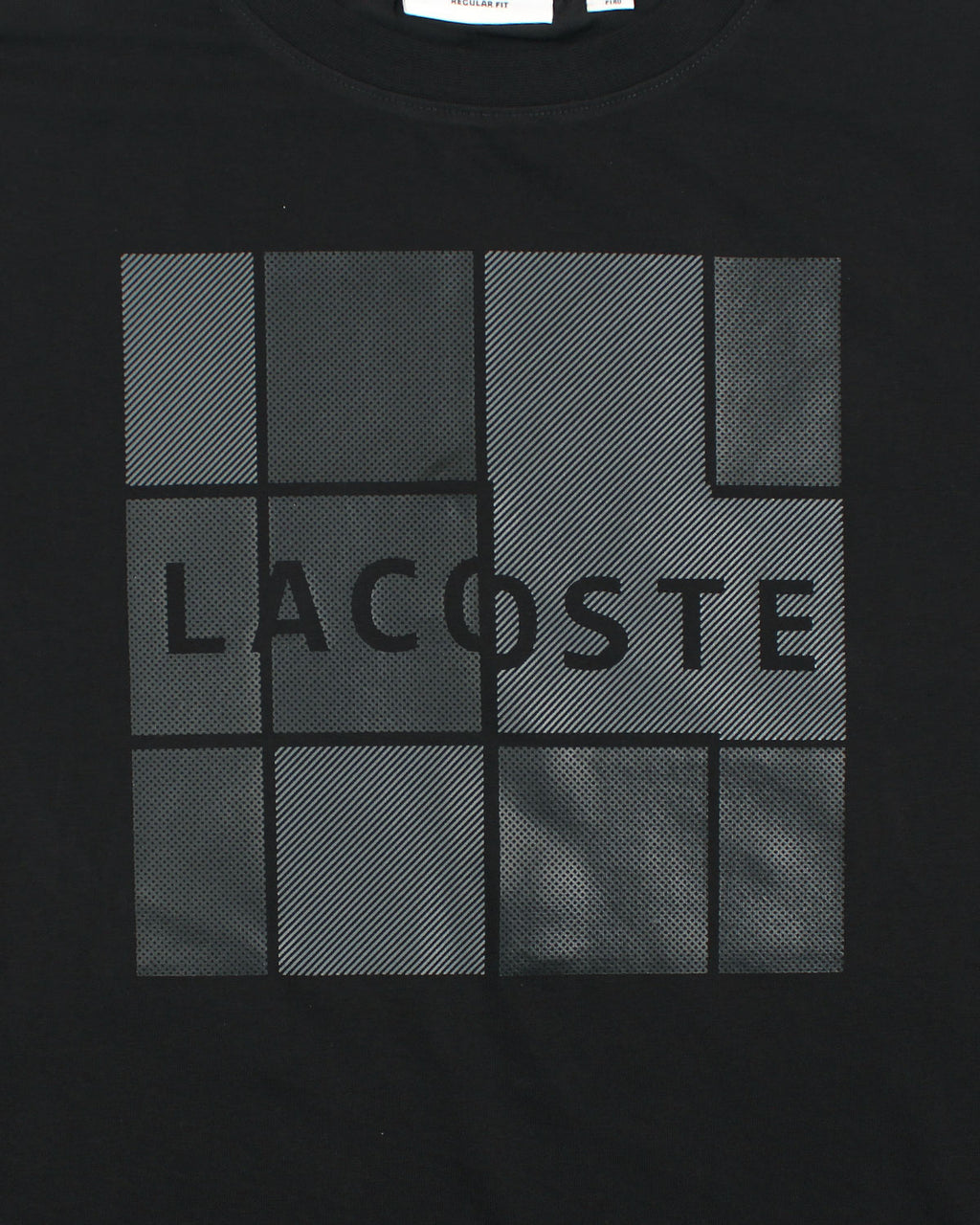 Men's Lac Graphic Grid T Shirt - Black