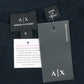 A-X Men's Oversized Logo Embroidered T-Shirt –  Navy Blue