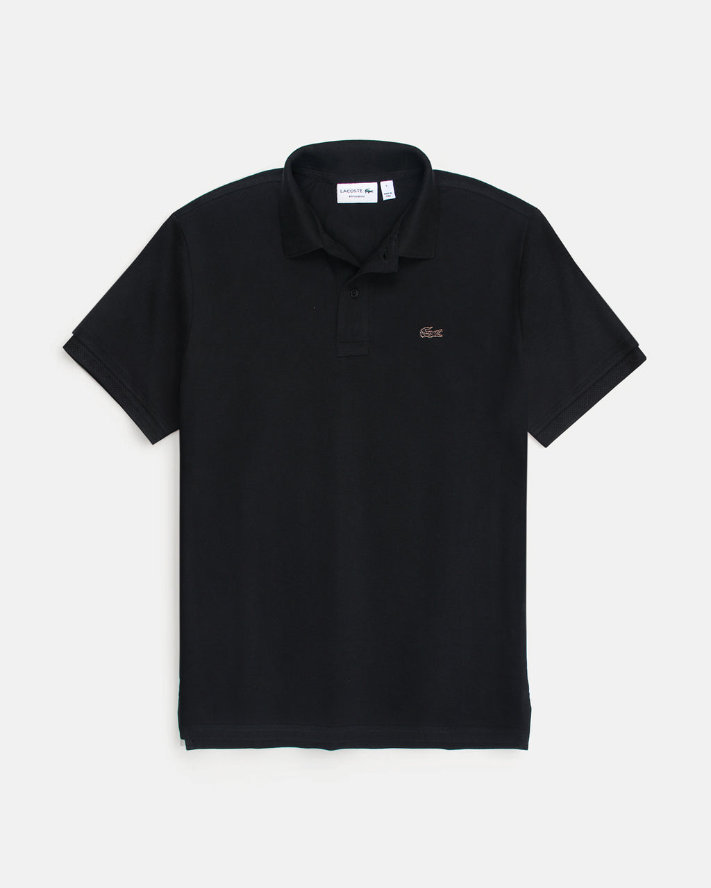 Premium Mesh L/C Men Polo Shirt - Black