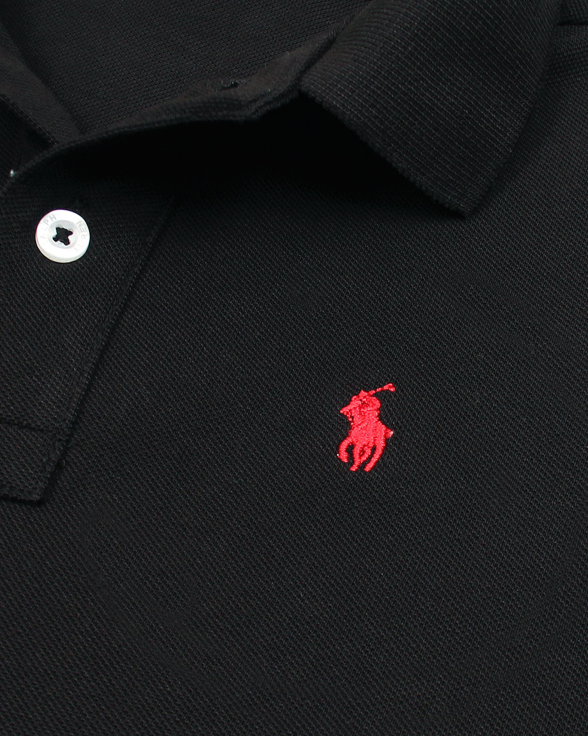Iconic Kids R/L Basic Polo - Black