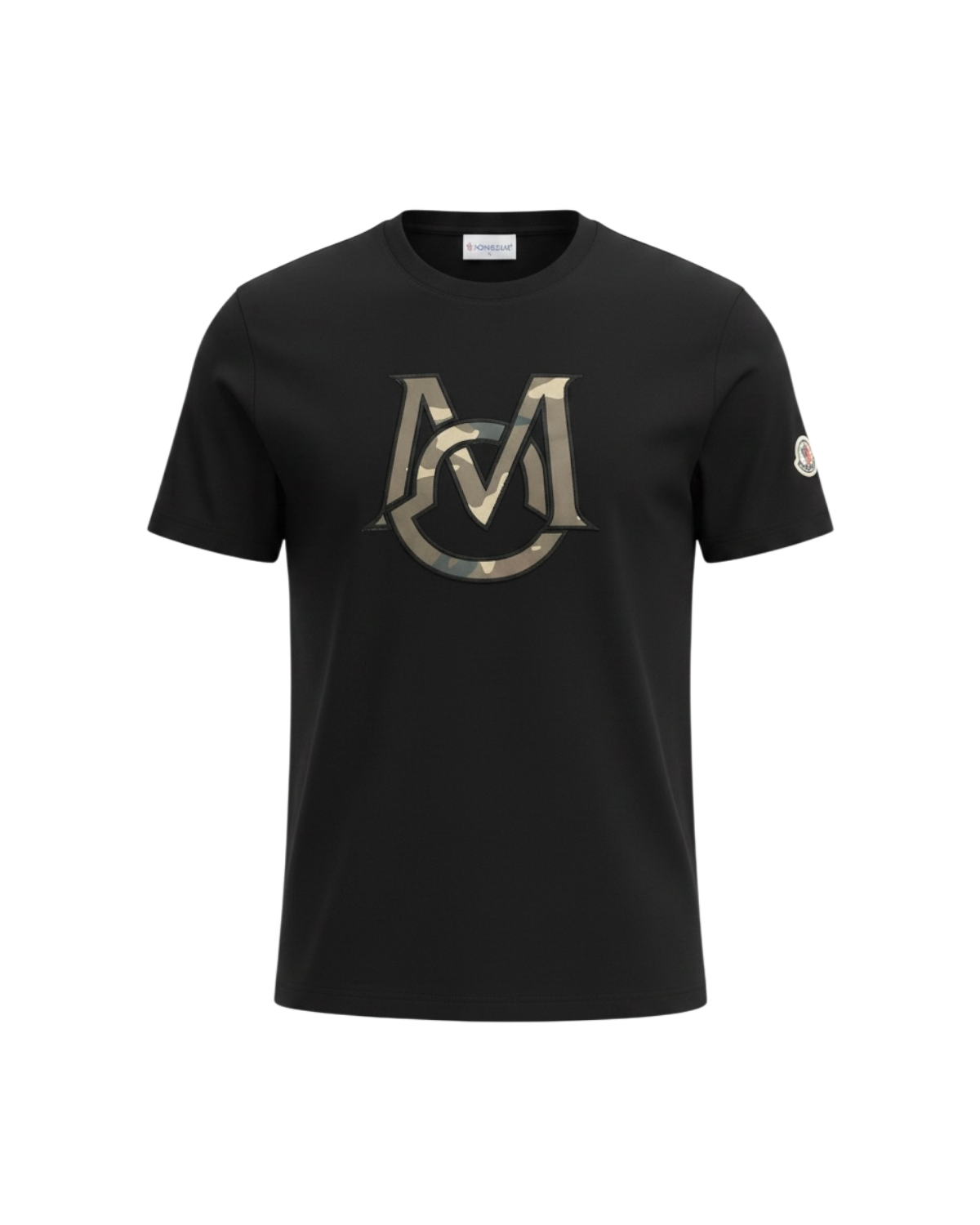 Men's Mon. Camouflaged T Shirt - Black