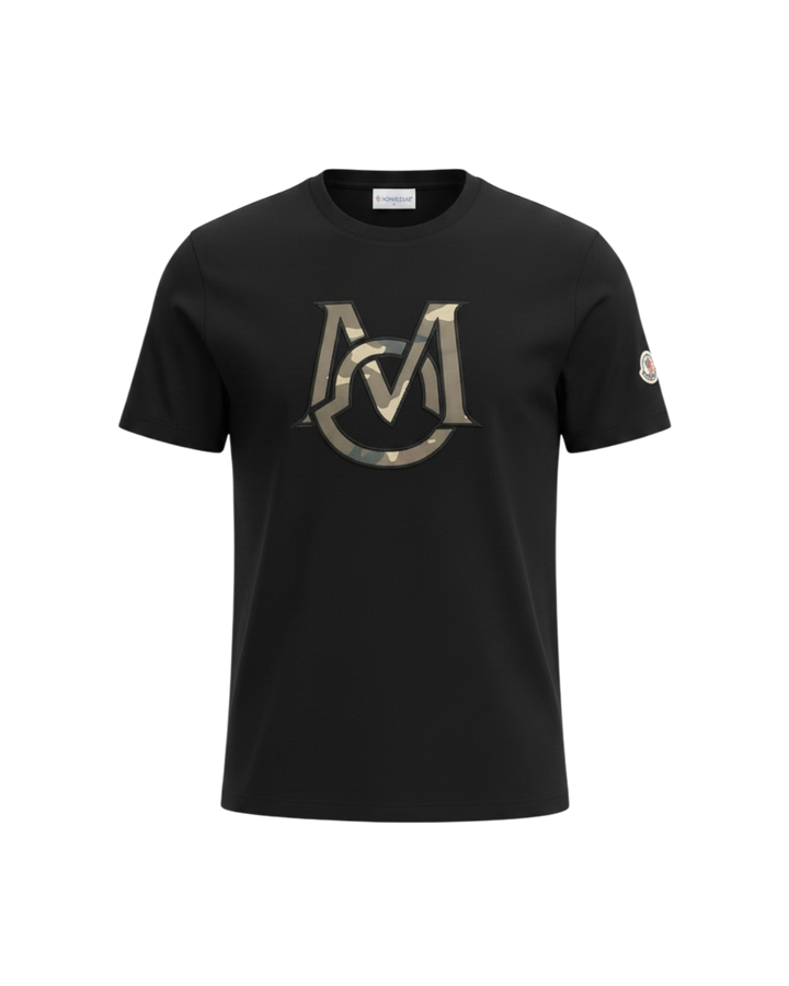Men's Mon. Camouflaged T Shirt - Black