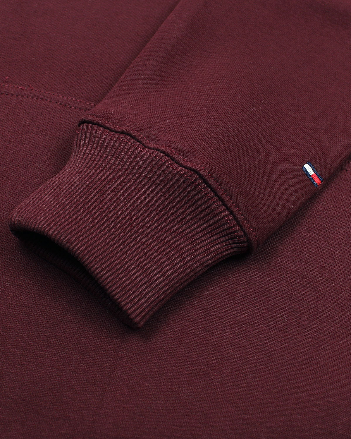 Men's Relax Fit TH Flag Hoddie - Maroon