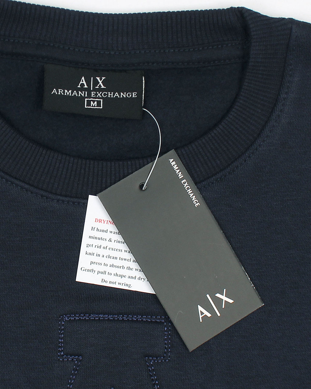 Exclusive A-X Men Embossed Sweat - Navy Blue
