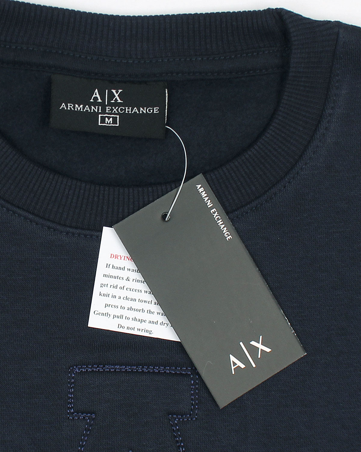 Exclusive A-X Men Embossed Sweat - Navy Blue