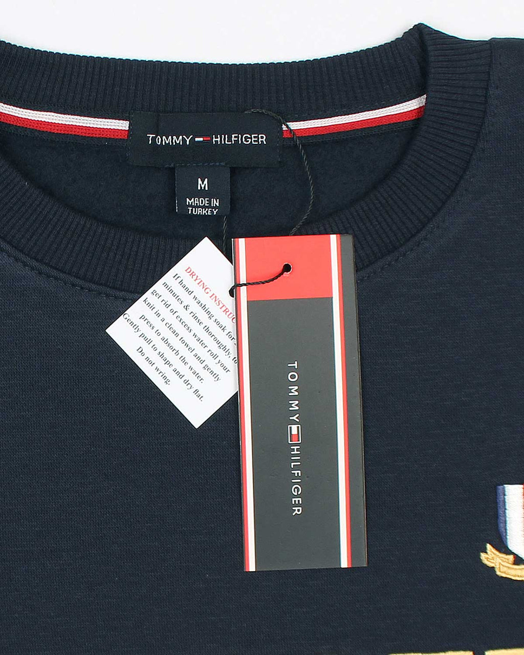 Premium Mens Flag Tommy Sweat - Navy Blue