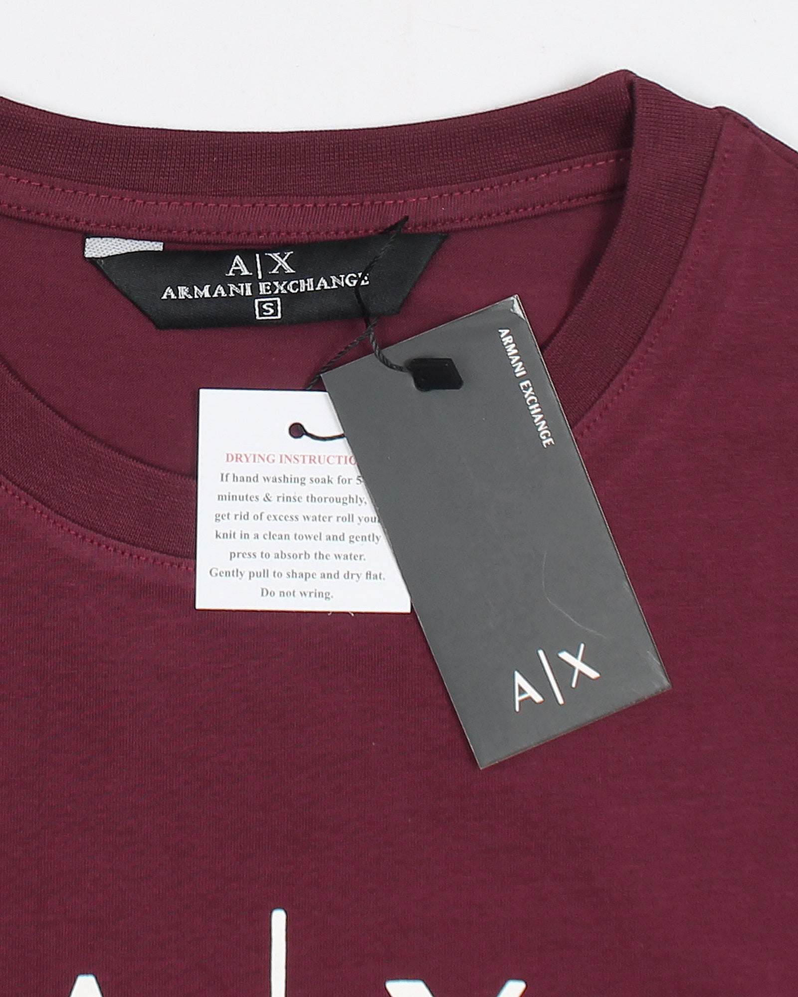 Exclusive A-X Sign Tee Shirt - Maroon