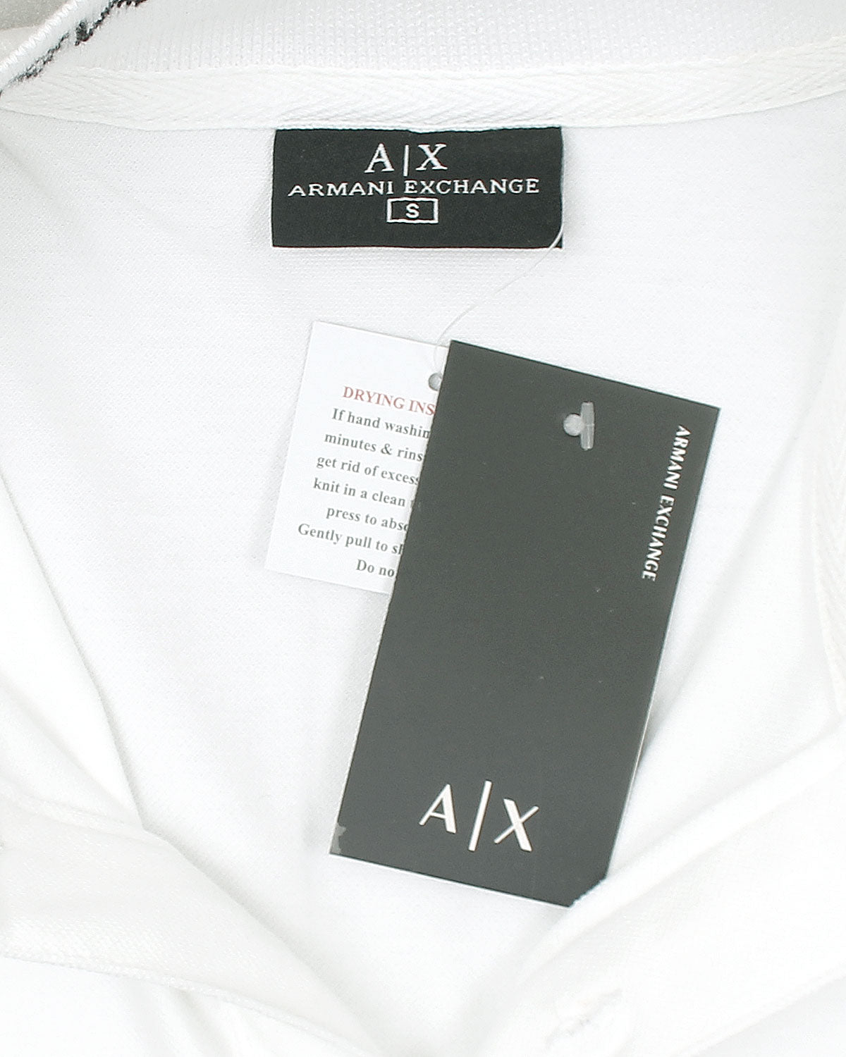 A-X Collar Design Polo - White