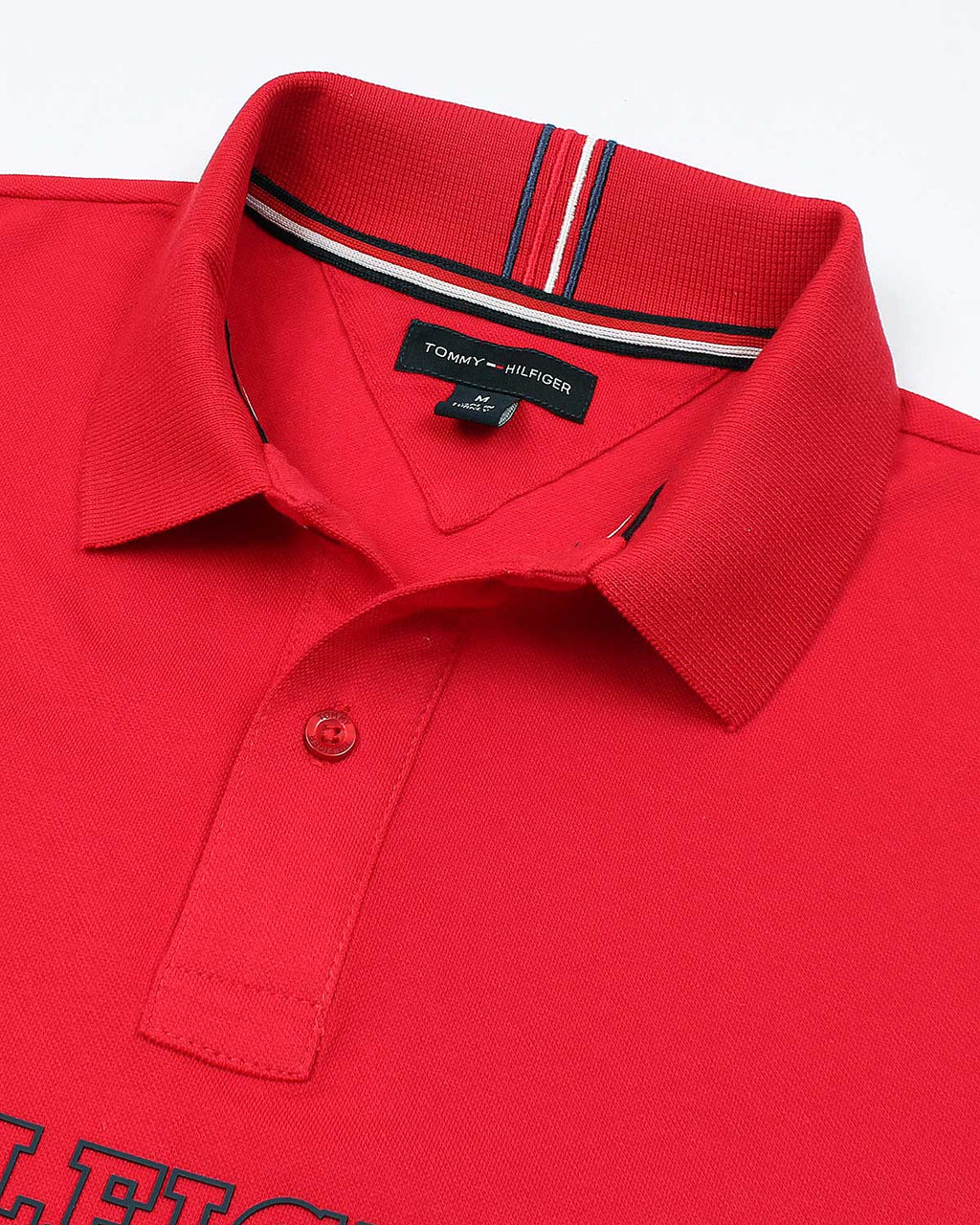 Exclusive Hilfiger Stripe Polo - Red