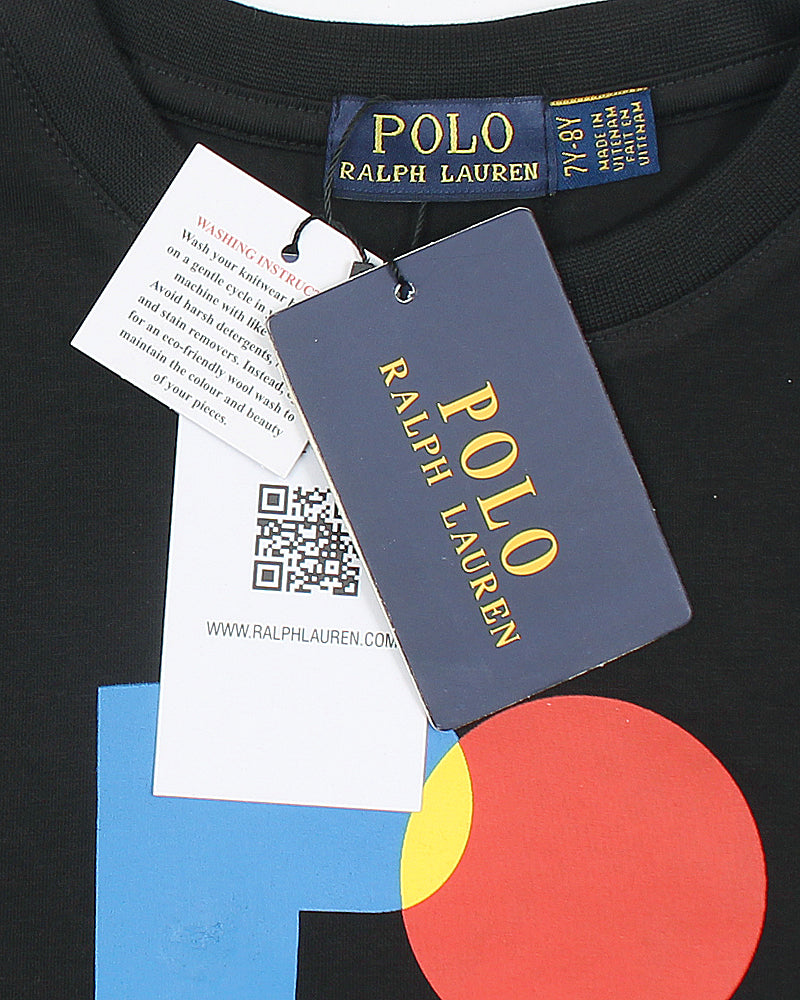 Exclusive Multi Polo Kids Tee - Black