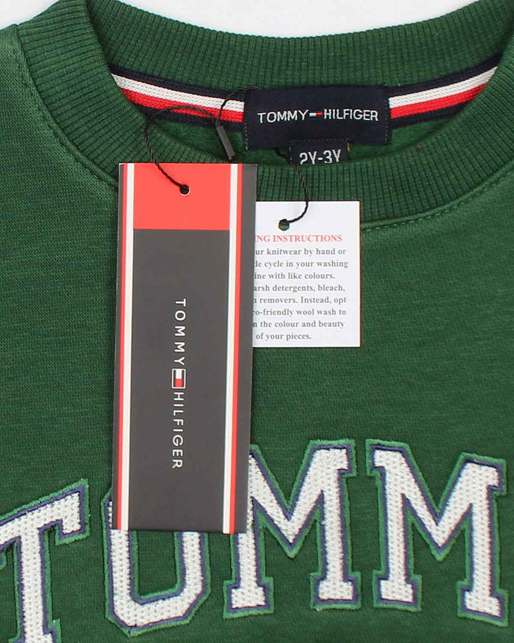 Exclusive Tommy. Kids Sweat - Green