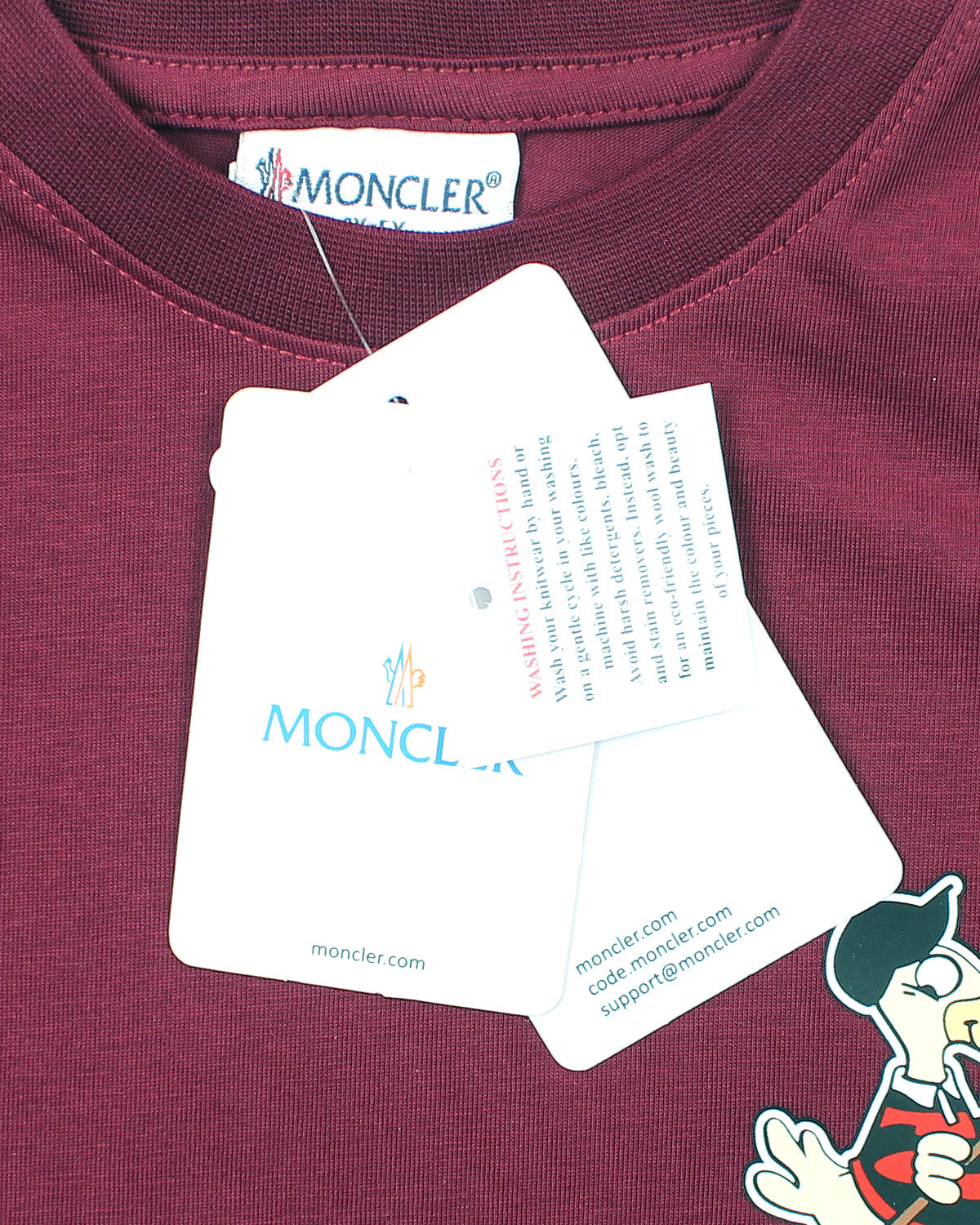 Kids Mon. Duck T Shirt - Maroon