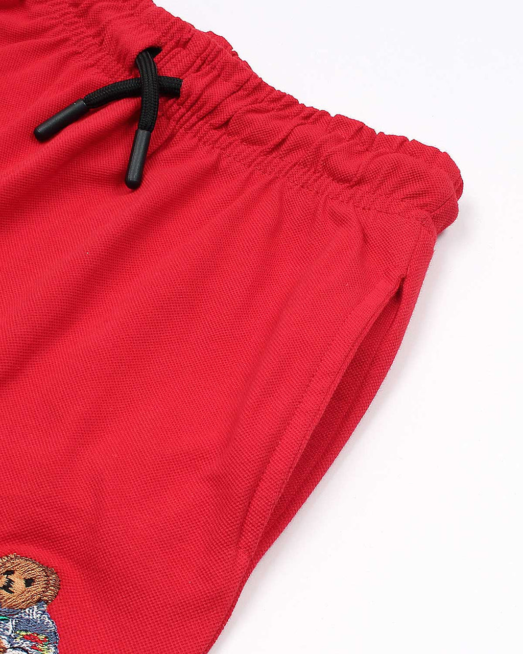 Premium Kids Bear Color Shorts - Red