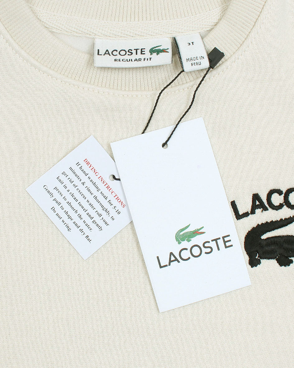 Premium Iconic L-S-C-T Motive Sweat - White