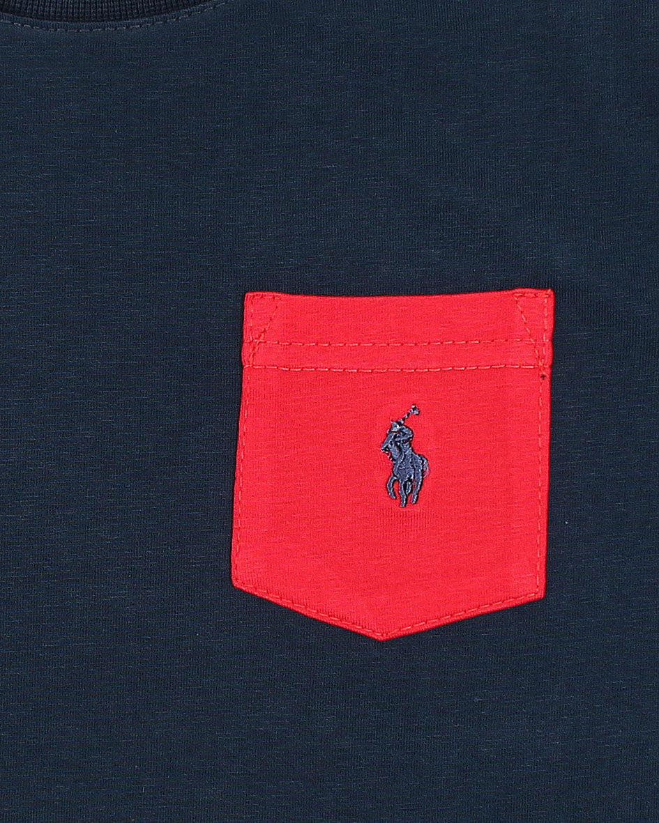 Exclusive Boys R/L Pocket Basic Tee - Red