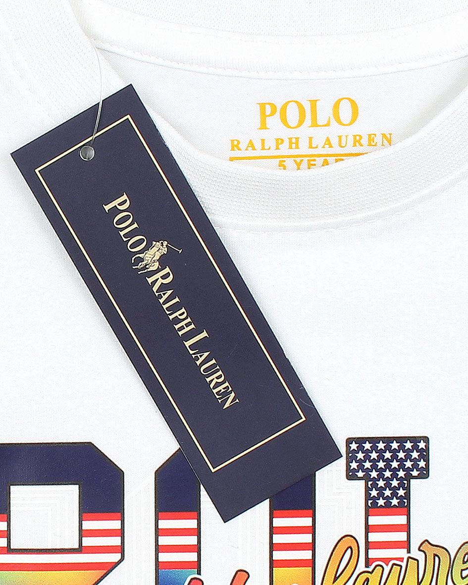 Premium Polo Boys Tee - White